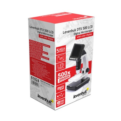 Microscopi digital USB Levenhuk DTX 500 LCD. Sensor 5 Mp (50x-500x)