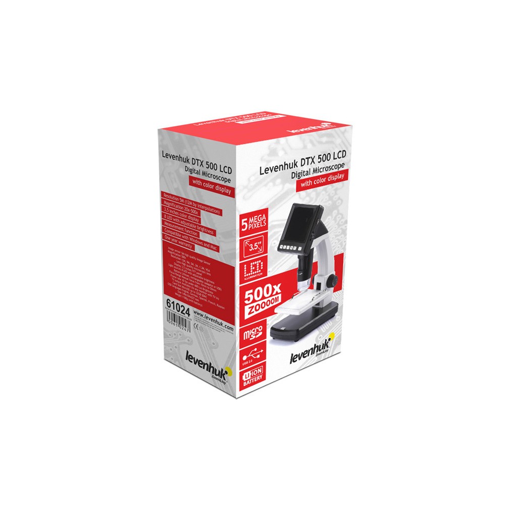 Microscopi digital USB Levenhuk DTX 500 LCD. Sensor 5 Mp