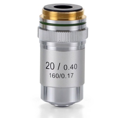 Objetivo microscopio Microblue MB-7020. Acromático 20x/0.40