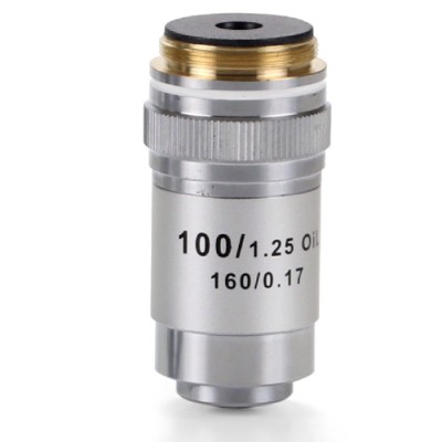 Objetivo microscopio Microblue MB-7000. Acromático 100x/1.25-RI