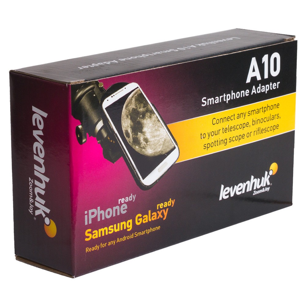Adaptador smartphone Levenhuk A-10. Adecuado microscopios