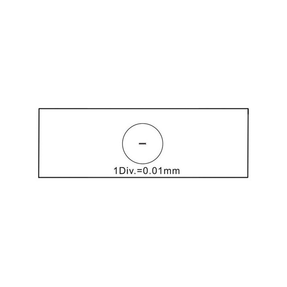 Micròmetre calibrar oculars AE-1110. Divisions 1/100 mm (0'01 mm)