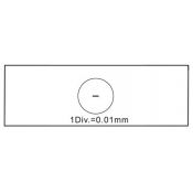 Micròmetre calibrar oculars AE-1110. Divisions 1/100 mm (0'01 mm)