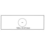 Micròmetre calibrar oculars AE-1110. Divisions 1/100 mm (0'01