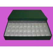 Capsa minerals cartró 50 peces. Compartiments 55x35x50 mm