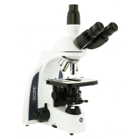 Iscope IS-1153-EPLi planachromatic microscope. Triocular 40x-1000x
