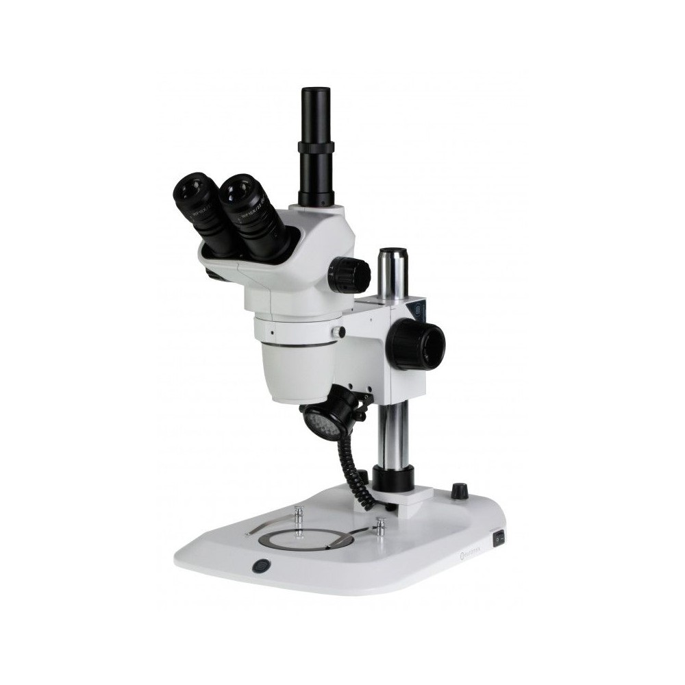 Estereomicroscopio triocular Nexius-Evo NZ-1703-P. Columna 6'5x...55x