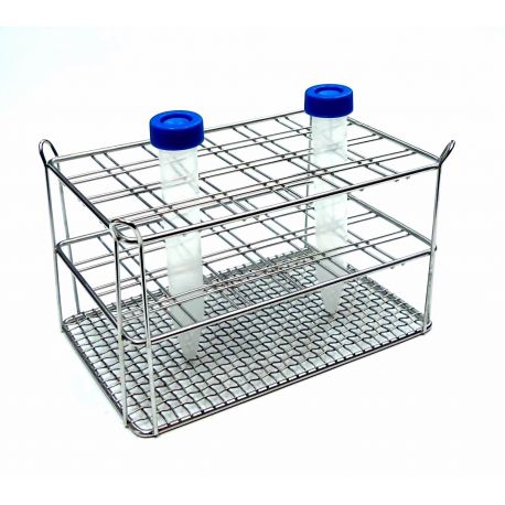 Gradeta acer inoxidable tubs centrifugadora. Capacitat 24x15 ml