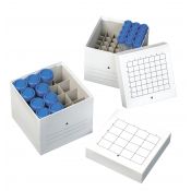 Freezable carton box cryotubes CBOX-081. Capacity 81x2 ml