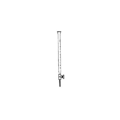 Bureta vidre franja clau rosca PP Proton graduada 0'05 ml. Capacitat 10 ml