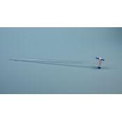 Smooth glass burette conic stopcock PTFE graduated 0'05 ml. Capacity 10 ml