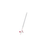 Smooth glass burette conic stopcock PTFE graduated 0'10 ml. Capacity 50 ml