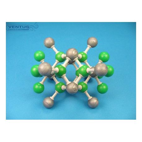 Modelo cristalográfico MKO-132-30. Fluorita, 30 átomos