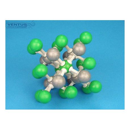 Modelo cristalográfico MKO-133-30. Cloruro de cesio, 30 átomos
