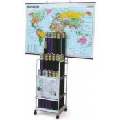 Arxivador vertical mapes amb rodes. Quatre compartiments 190x190 mm