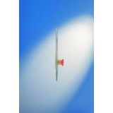 Bureta vidrio franja llave rosca PP Proton graduada 0'10 ml. Capacidad 50 ml