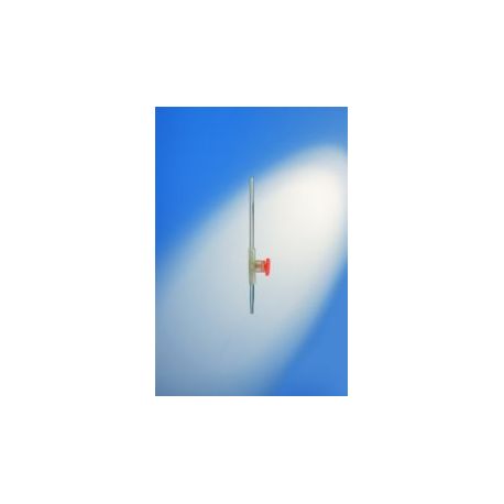 Glass burette thread stopcock stripe PP Proton graduated 0'05ml. Capacity 10 ml.