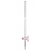 Bureta vidre franja clau cònica PTFE graduada 0'05 ml. Capacitat 10 ml