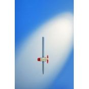 Bureta vidre franja clau cònica PTFE graduada 0'10 ml. Capacitat 50 ml