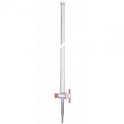 Bureta vidre franja clau cònica PTFE graduada 0'10 ml. Capacitat 50 ml