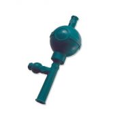 Pera goma tres vies. Aspiradora pipetes fins a 100 ml