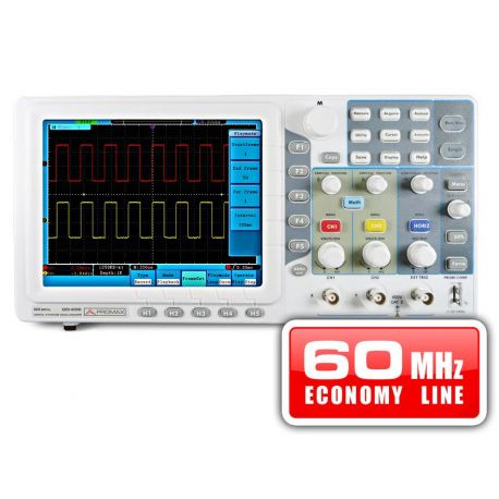 Promax OD-606 digital oscilloscope. Bandwidth 2x60 MHz