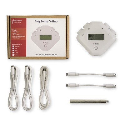 Consola adquisició dades Easysense V-Hub-8. Bàsica 4+4 sensor s