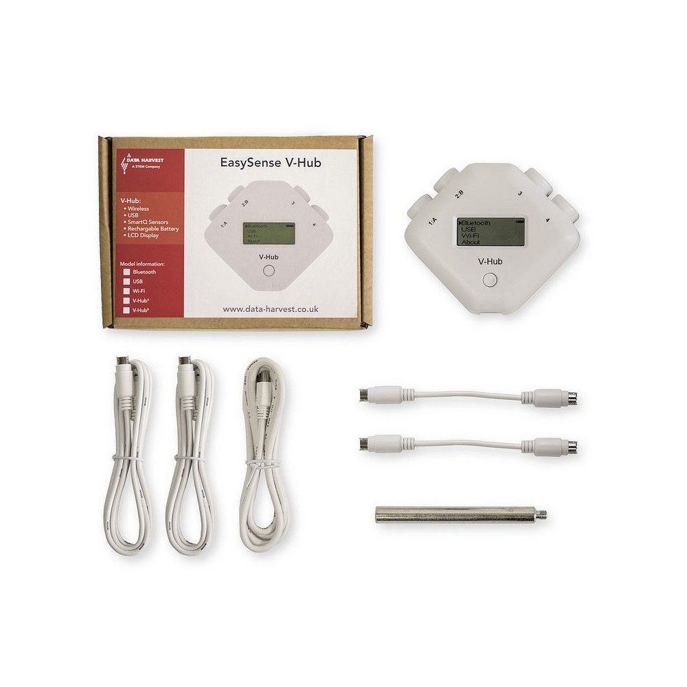 Consola adquisició dades Easysense V-Hub-8. Bàsica 4+4 sensors 