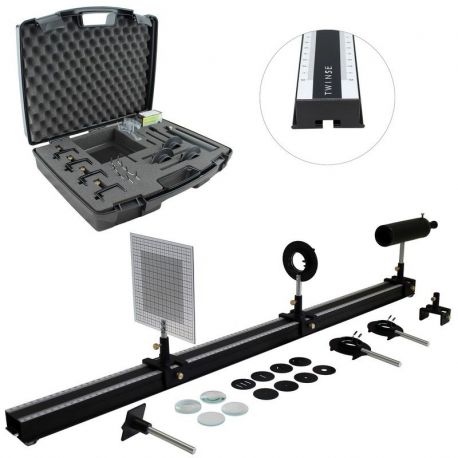 Senior optical bench DO-106037. Simple glass lenses 40 mm