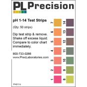 Tiras indicadoras plástico pH 1-14 (1'0 pH) PH-0114-1