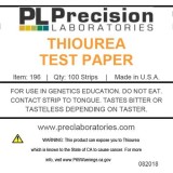 Tiras reactivas papel tiourea P-196. Tub 100 unitats