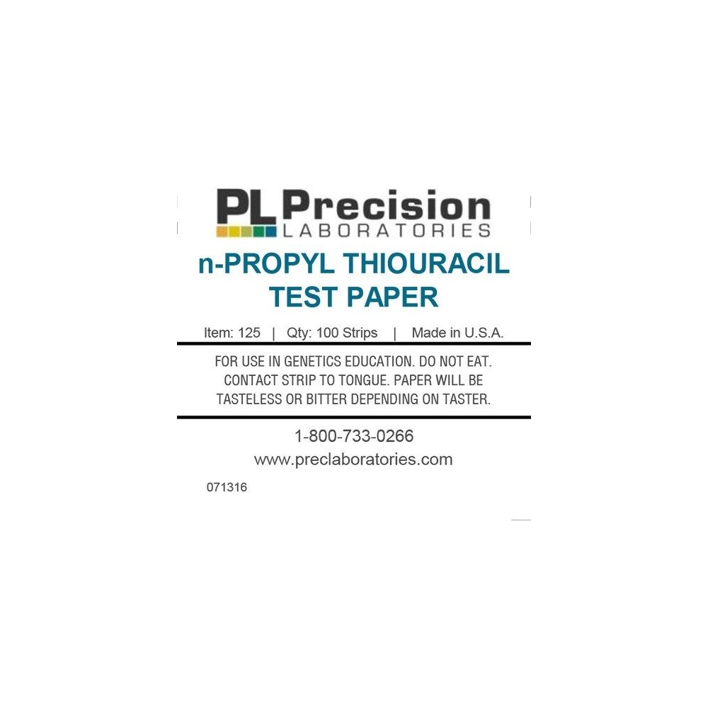 Tires reactives paper tiourea P-196. Tub 100 unitats