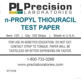 Tires reactives paper tiourea P-196. Tub 100 unitats