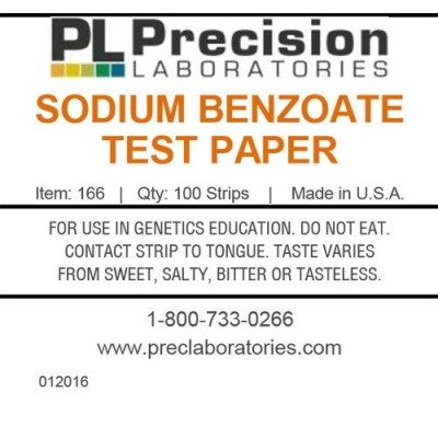 Tires reactives paper sodi benzoat P-166. Tub 100 unitats