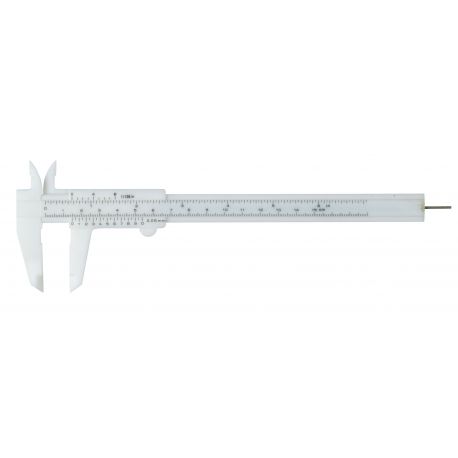 PVC plastic mechanical caliper M-1815. Capacity 115 mm in 0.05 mm