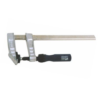 Sargento metálico barra plana MT-14583. Medidas 120x600 mm