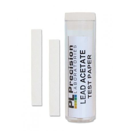 P-175 lead acetate paper test strips. Tube 100 units