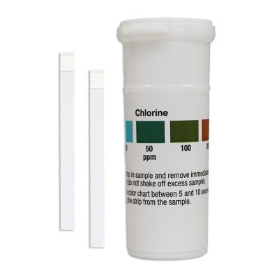 Tires reactives clor 0-0'5-1-3-5 ppm CHL-05. Tub 50 unitats