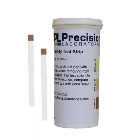 Salinity test strips 0-500-1000 ppm SAL. Tube 50 units