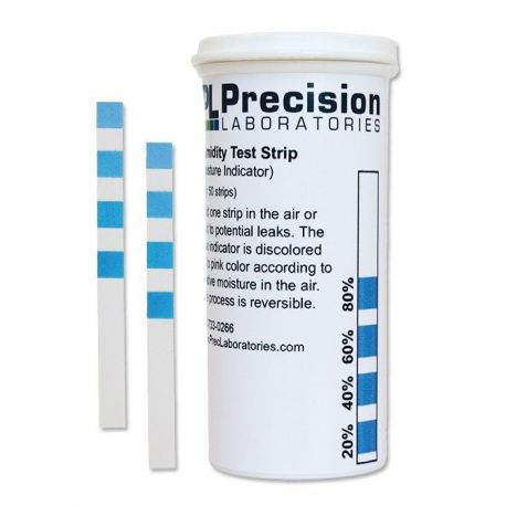 Humidity test strips 20-40-60-80% HUM. Tube 50 units