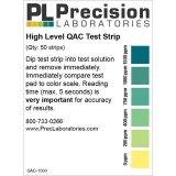 Tires reactives QAC 0-10-20-50-100 ppm QAC-100. Tub 100 unitats