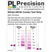 Tires reactives nitrit 0...25 ppm i nitrat 0...500 ppm NIT-NAT. Tub 50 unitats