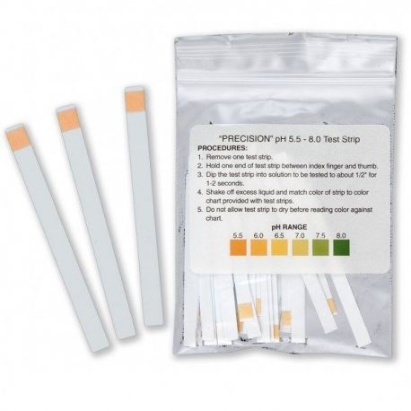 Tires indicadores plàstic pH -6 (0'5 pH) PH-0060-1. Bossa 50 unitats