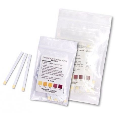 Plastic indicator strips pH 9-13 (0.5 pH) PH-9013-1. Bag 50 units