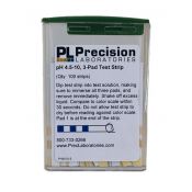 Tiras indicadoras plástico pH 4'5-10 (0'5 pH) PH-4510-3. Bolsa 100 unidades