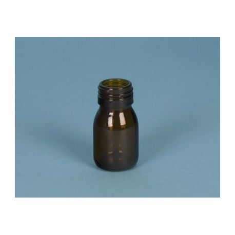 Flascó vidre topazi amb tap rosca. Capacitat 30 ml