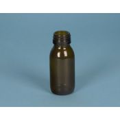 Flascó vidre topazi amb tap rosca. Capacitat 250 ml