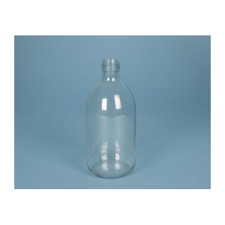 Colorless glass bottle with D-28 screw cap. Capacity 125ml