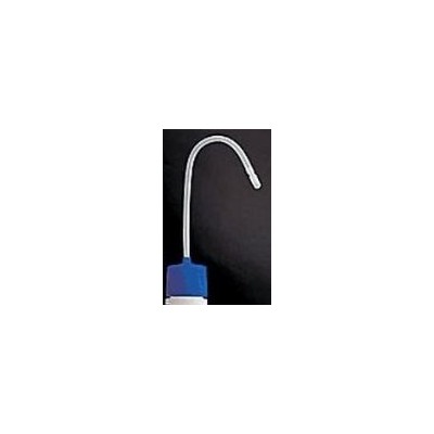 Tap rosca foradat blau amb cànula. Adequat flascons rentadors