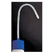 Tap rosca foradat blau amb cànula. Adequat flascons rentadors